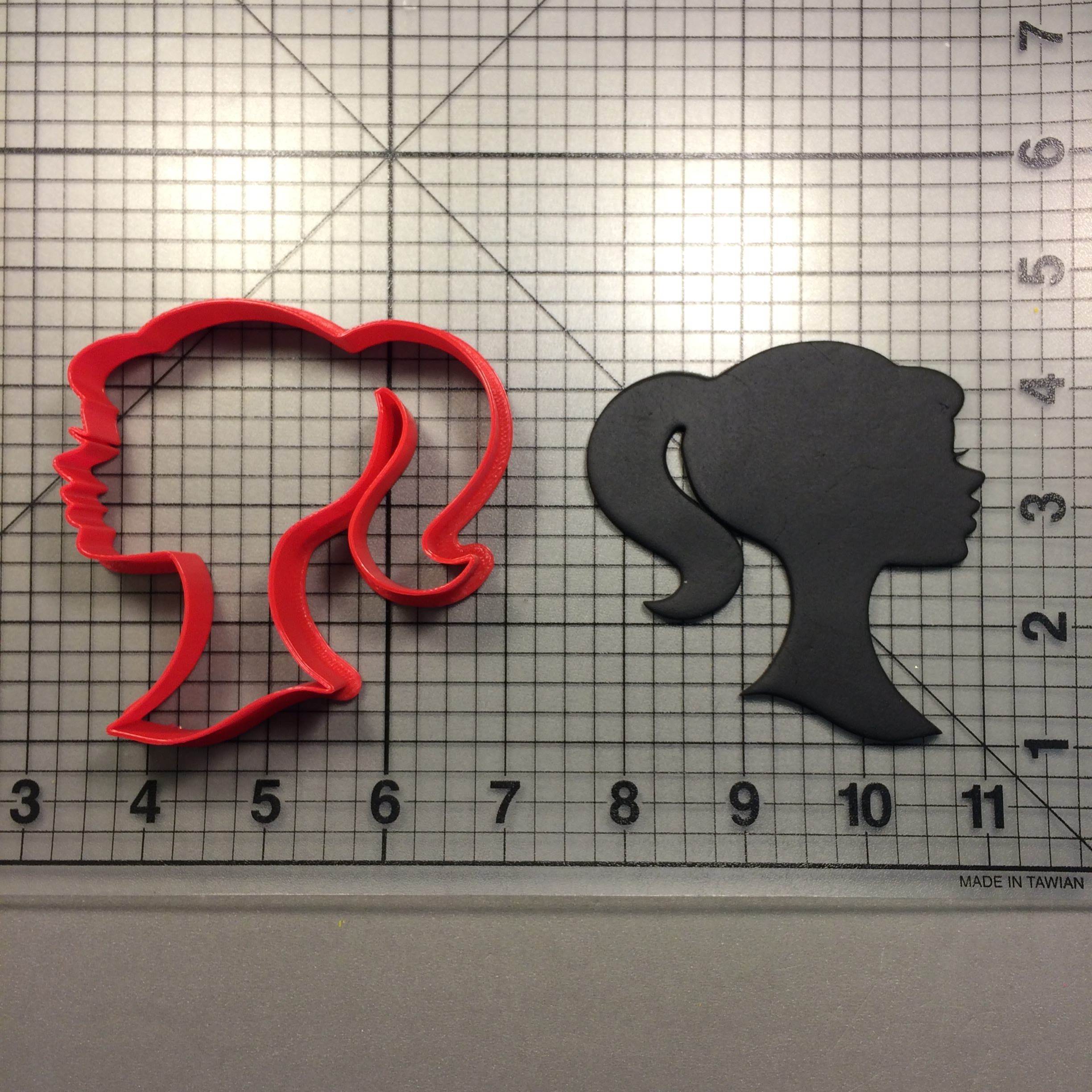 Barbie Sillouette Cookie Cutter 3D Printed