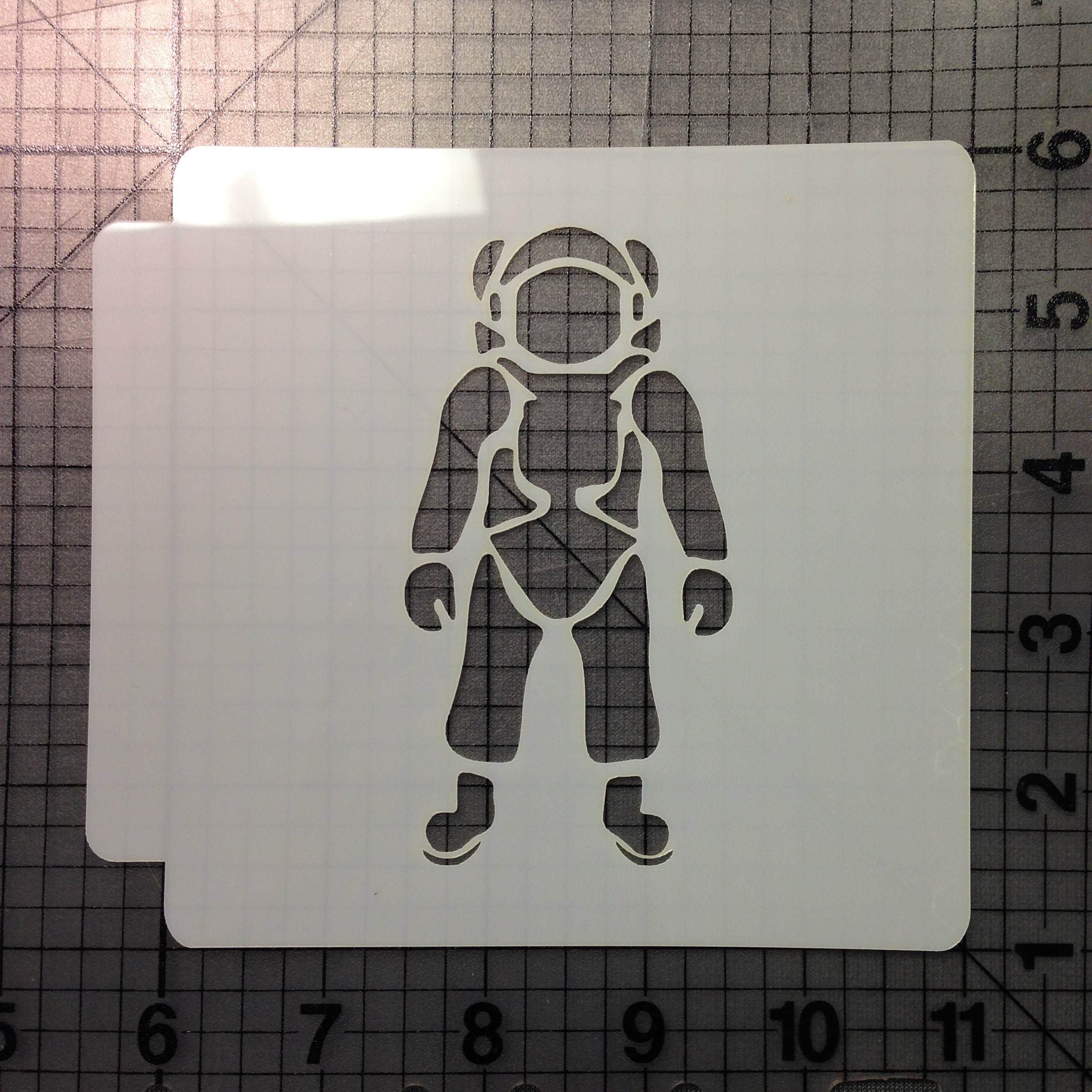 zombie astronaut stencil