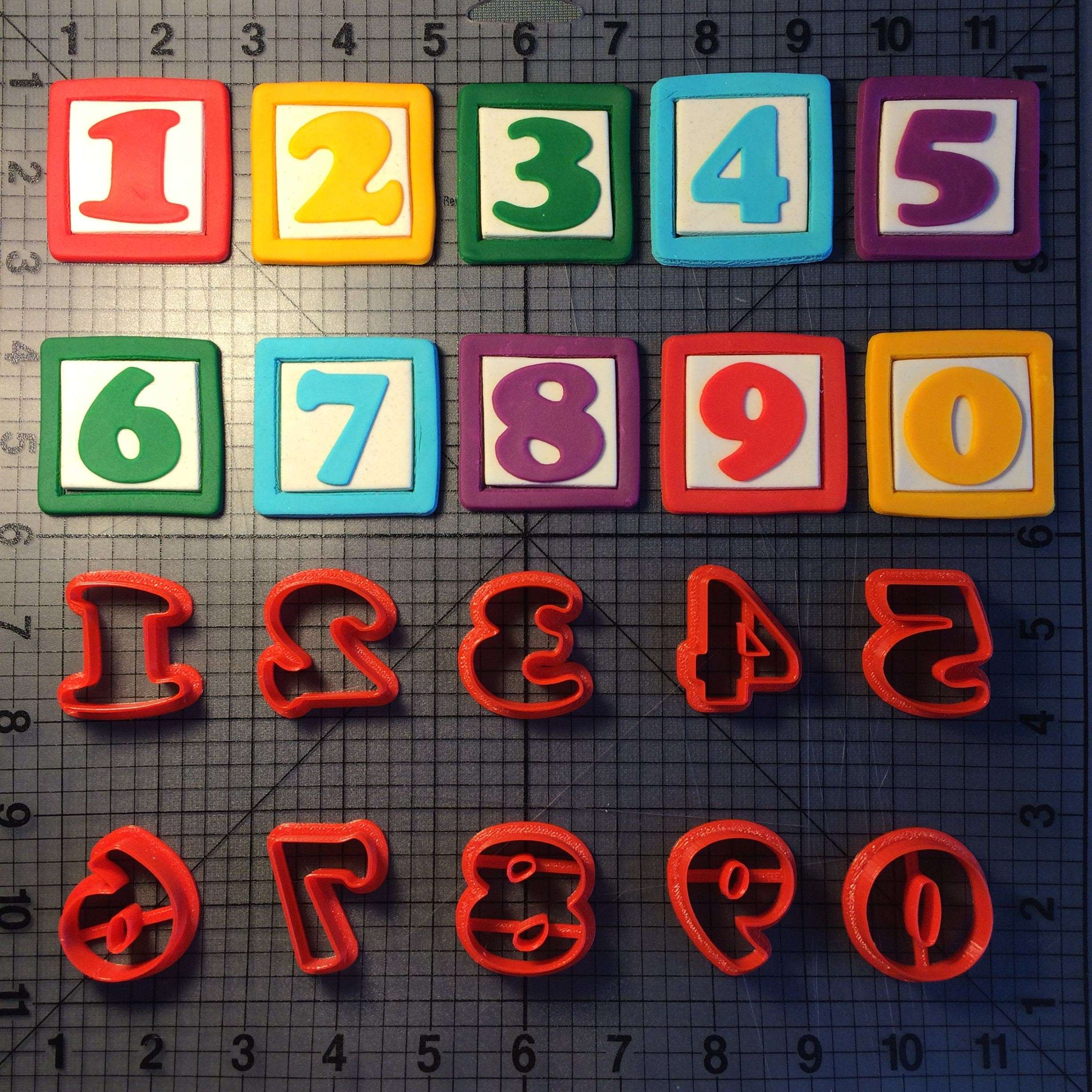 Red Sox Inspired Font Number Cookie Cutters