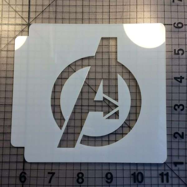 Avengers Logo 100 Stencil | JB Cookie Cutters