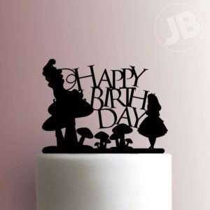 Alice in Wonderland Happy Birthday 225-240 Cake Topper