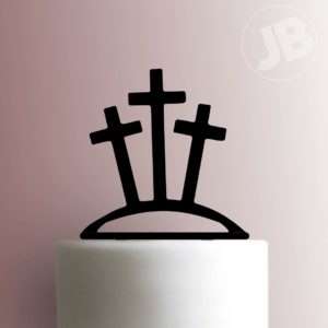 Easter - Crosses on Calvary 225-B416 Cake Topper