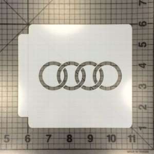 Audi Logo Stencil 100 (Automotive Logo Stencil 101)