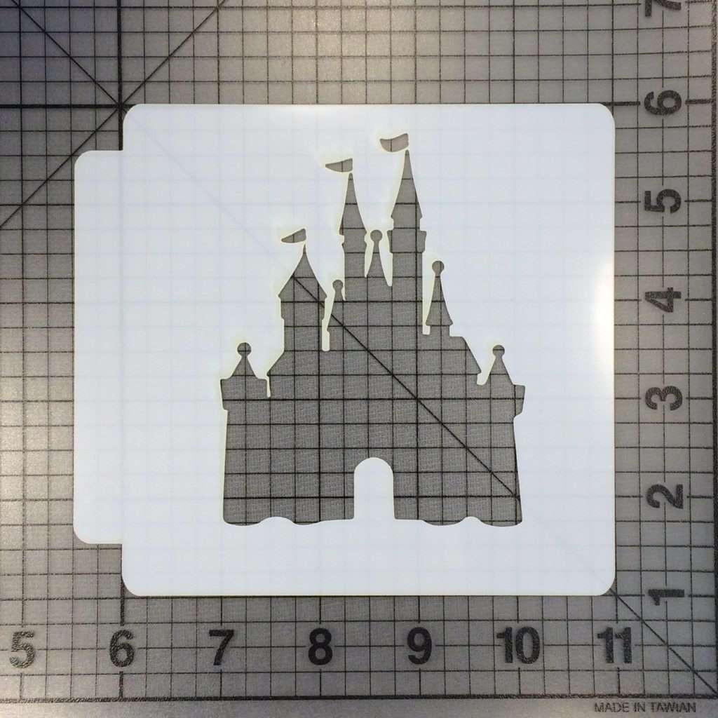 Disney Castle 100 Stencil | JB Cookie Cutters