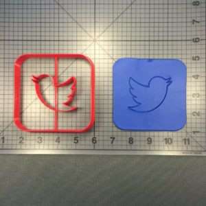 Twitter Logo 102 Cookie Cutter (Application 113 Cookie Cutter)