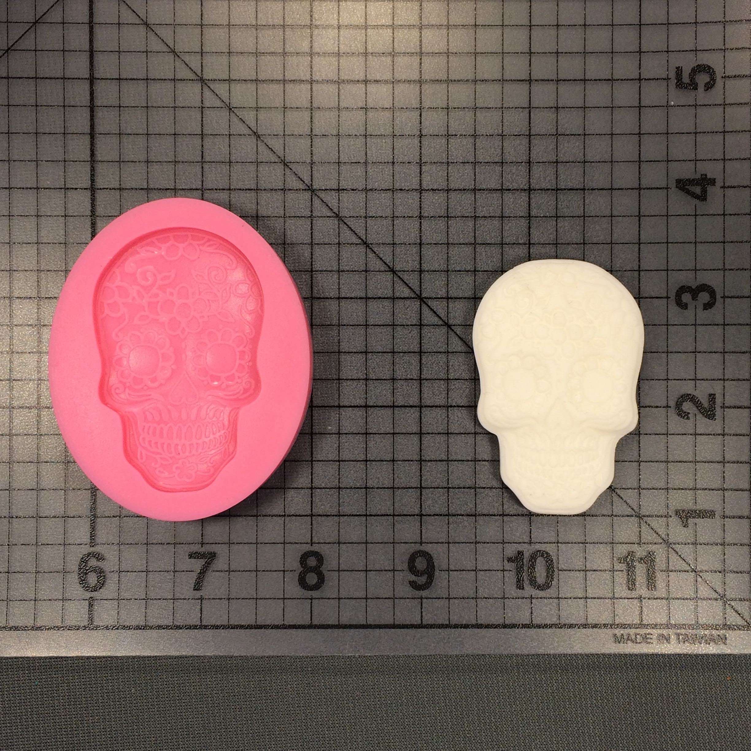 6.9x5.2x2.4 3D Partial Skull Silicone Mold – Crafted Elements