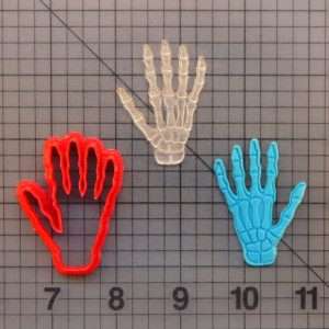 Skeleton Hand 227-054 Cookie Cutter and Stamp Embossed (1)
