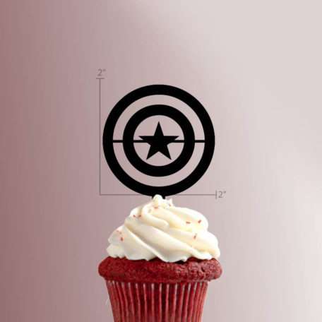 Captain America 228-005 Cupcake Topper