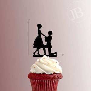 Engagement Proposal 228-038 Cupcake Topper