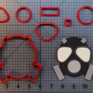 Gas Mask 266-A799 Cookie Cutter Set