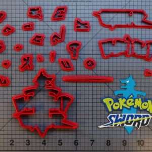 Pokemon Sword Logo 266-B567 Cookie Cutter Set