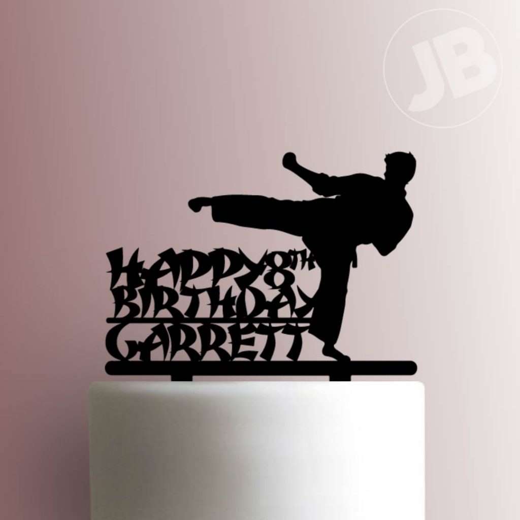 Custom Karate Number Happy Birthday 225-761 Cake Topper 