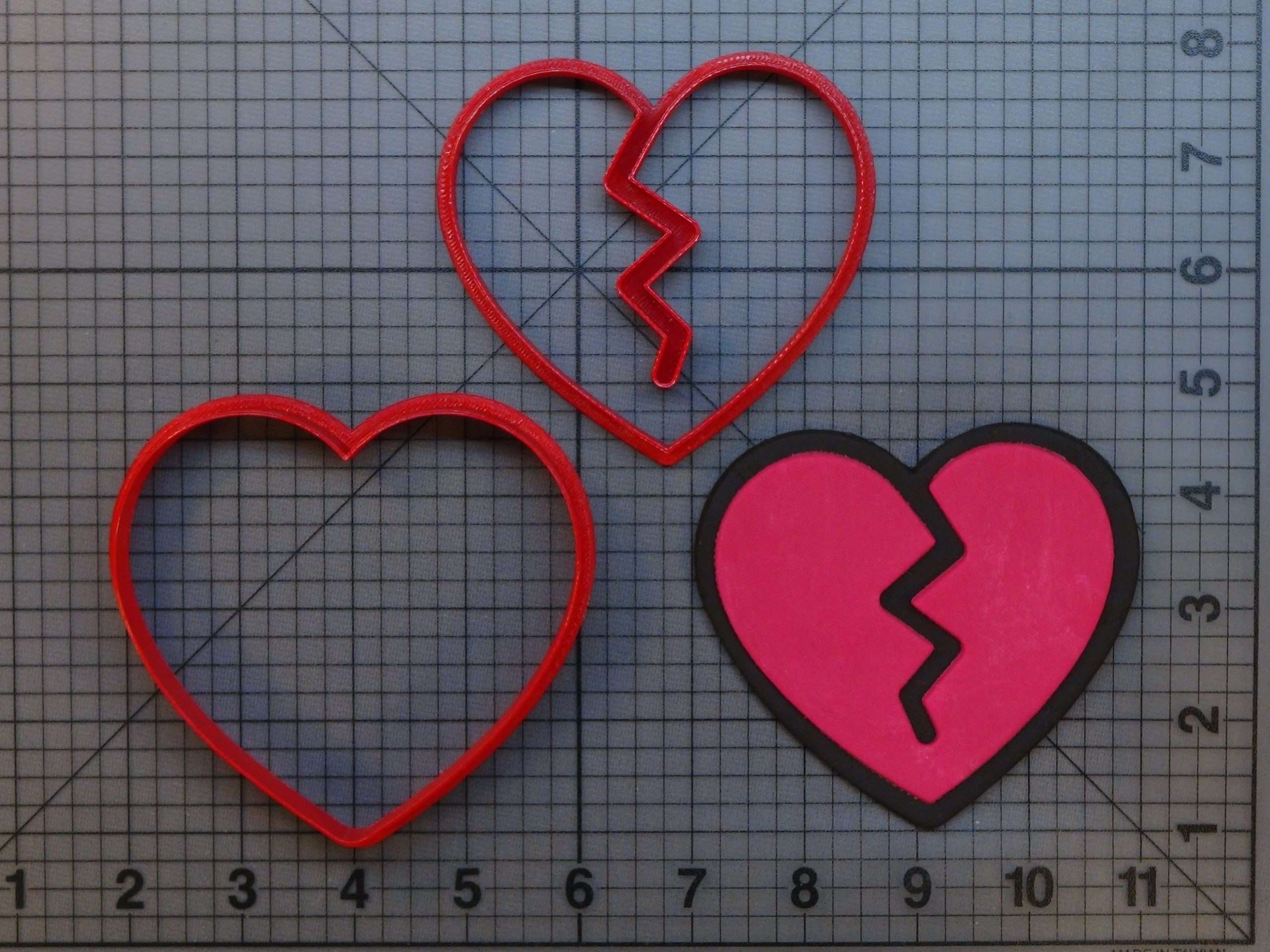 Heart Cookie Cutter. Set of 6, Multiple Sizes And Colors. Matches Our Other  Valentine's Cookie Cutters