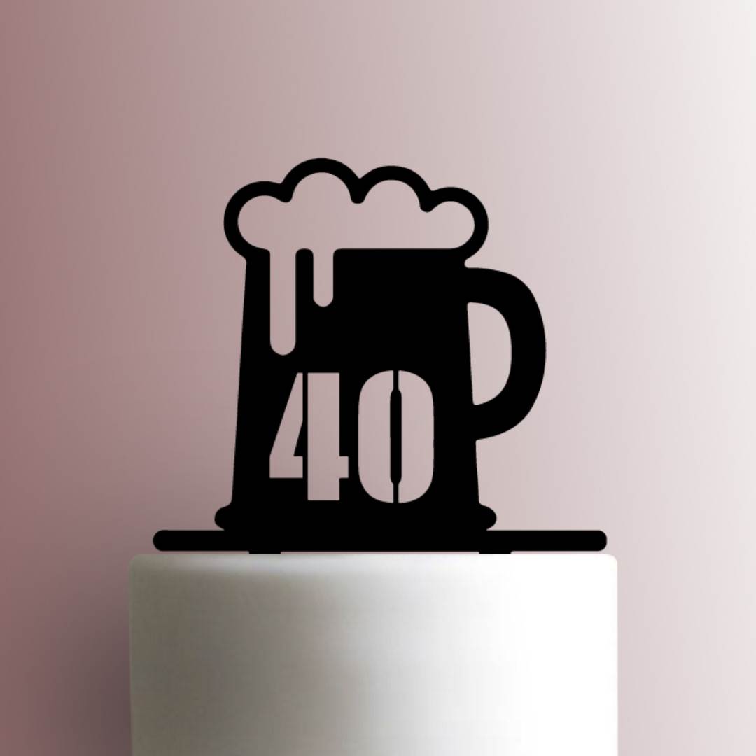 Glass of Beer on Wooden Table - Edible Cake Topper, Cupcake Toppers, S –  Edible Prints On Cake (EPoC)