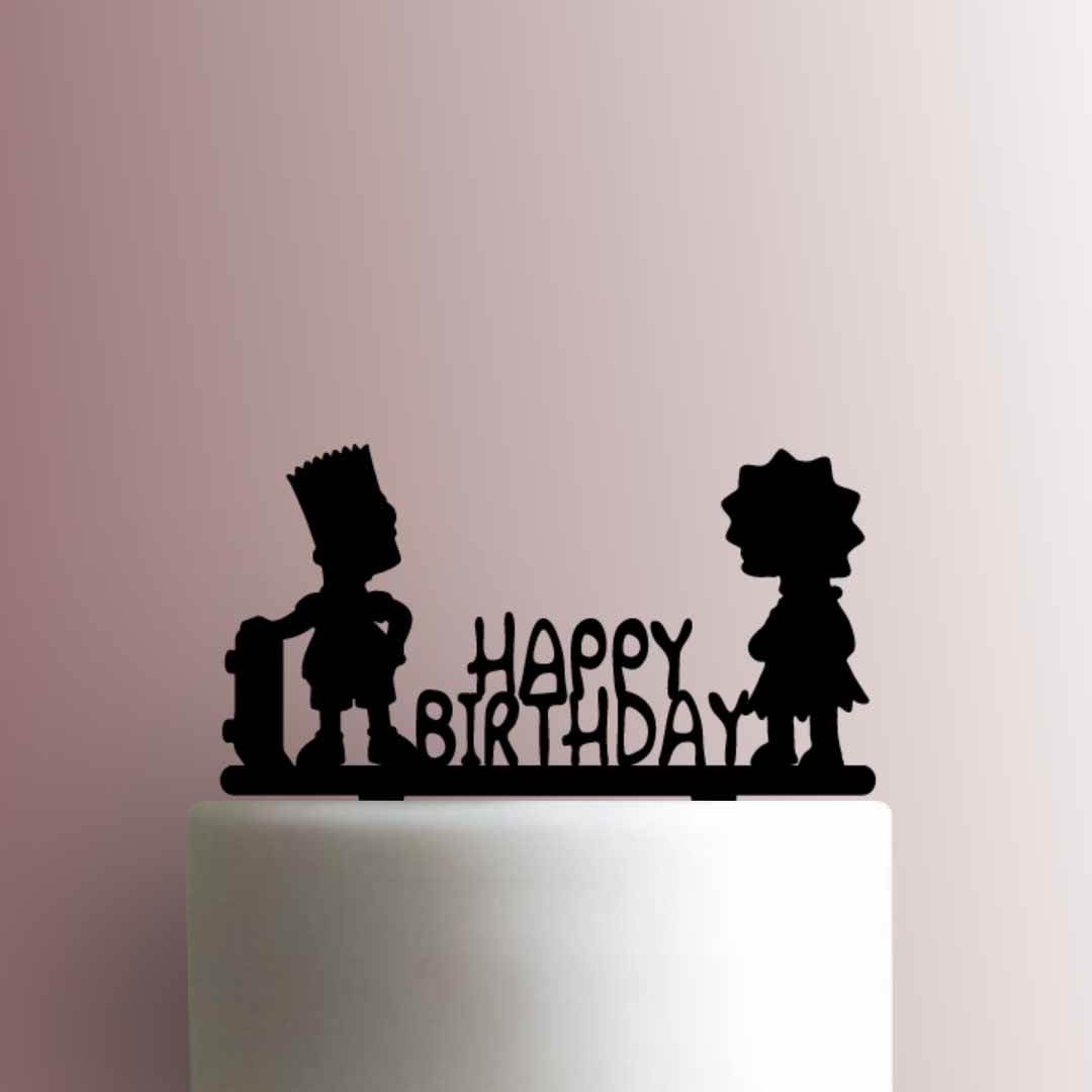 Amazon.com: The Simpson Personalized Cake Topper 1/4 8.5 x 11.5 Inches Birthday  Cake Topper : Grocery & Gourmet Food