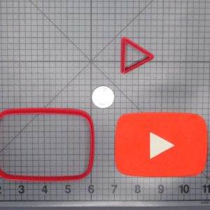 Youtube Logo 266-E465 Cookie Cutter Set