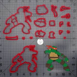 TMNT Turtle Shell 101 Cookie Cutter and Acrylic Stamp
