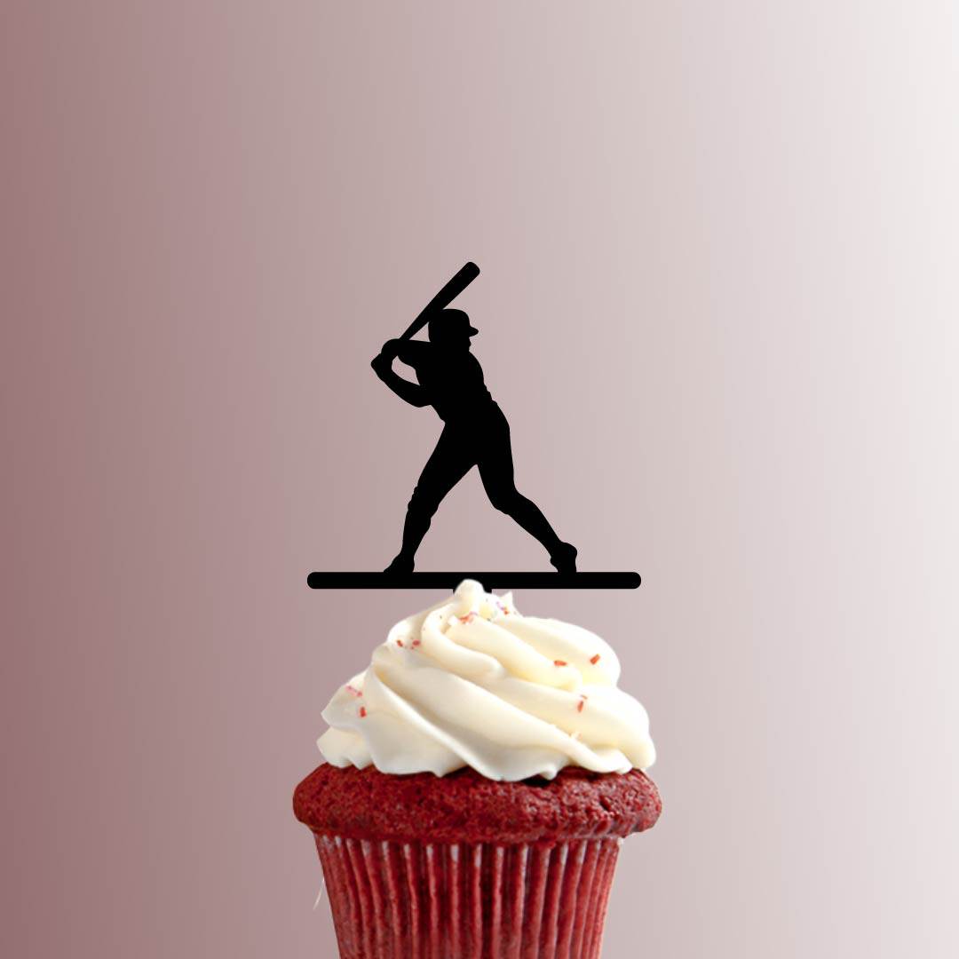Baseball Player 228 423 Cupcake Topper Jb Cookie Cutters
