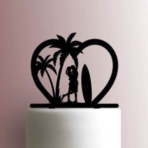 Surfer Couple 225-A380 Cake Topper