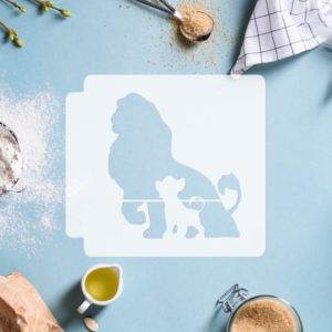 Lion King - Mufasa and Simba Cameo 783-E723 Stencil