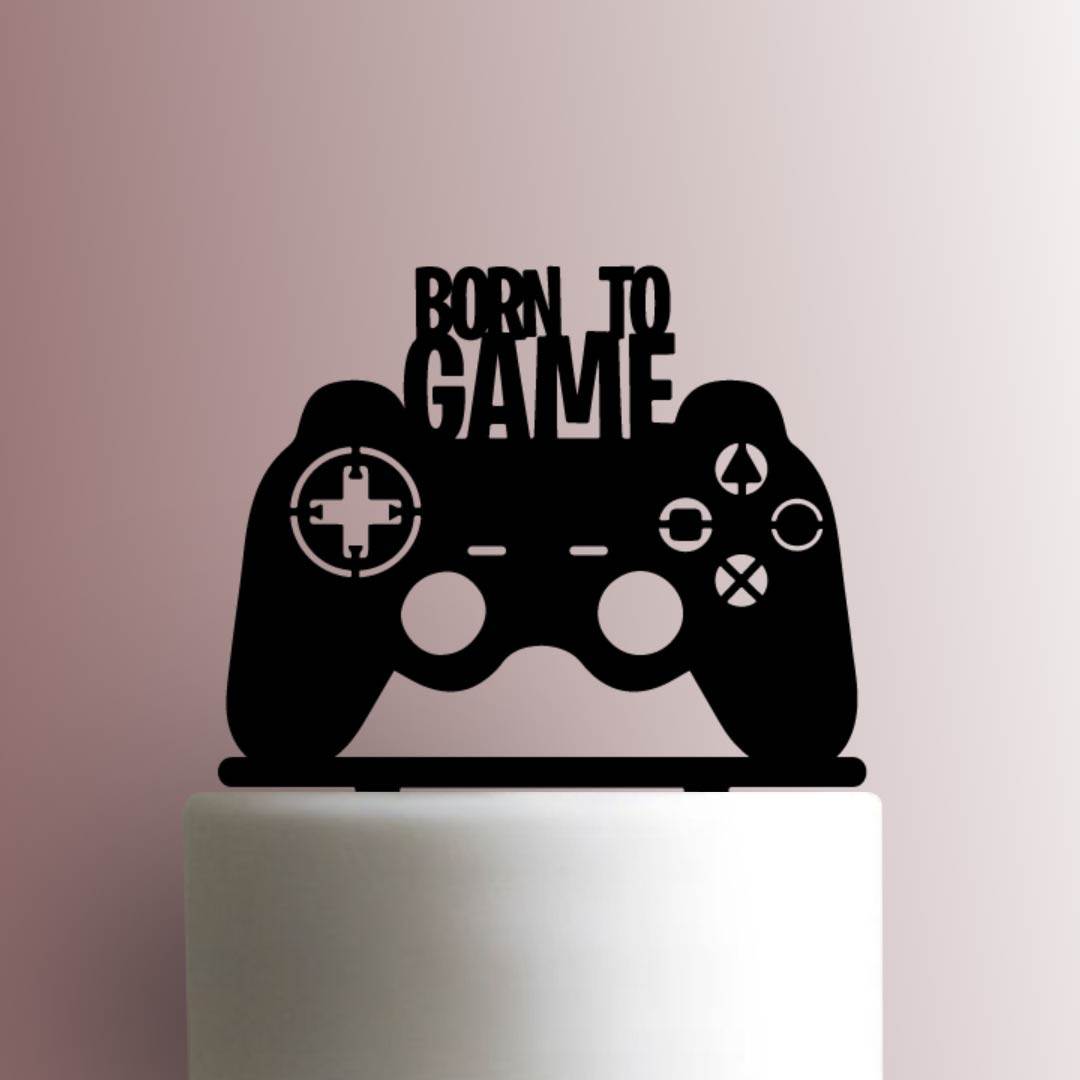 Acrylic Kids Personalised Birthday Cake Topper X-Box Controller Choose Your  Age Level