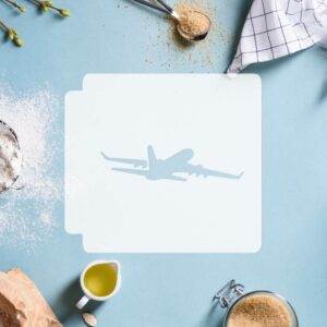 Airplane 783-G099 Stencil Silhouette