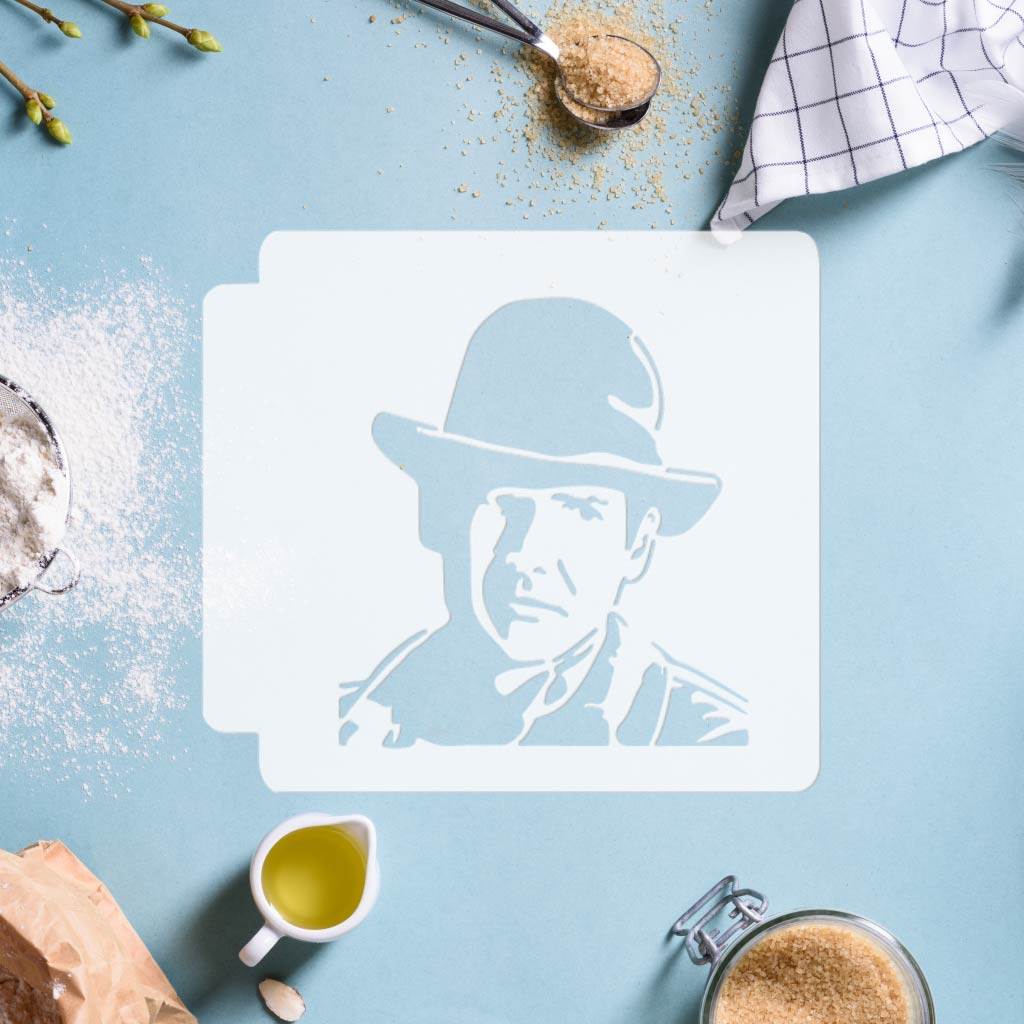 Indiana Jones Harrison Ford 783-F501 Stencil | JB Cookie Cutters