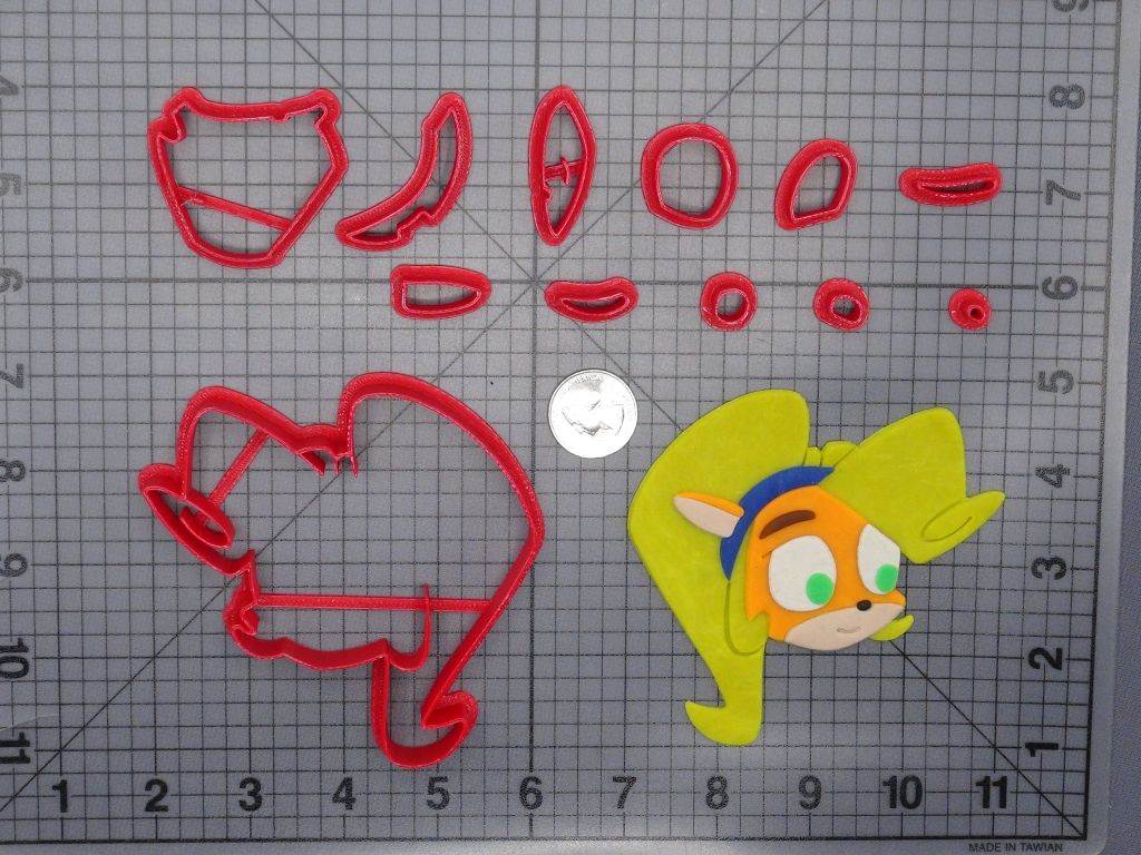 Crash Bandicoot - Coco Head 266-G246 Cookie Cutter Set | JB Cookie Cutters