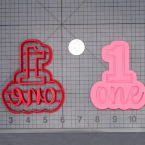 Pink Number One Cookie Cutter