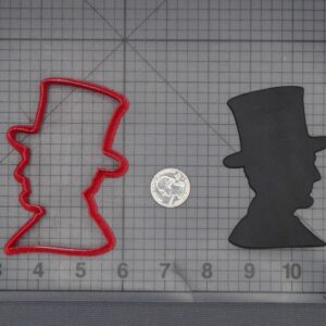 Abraham Lincoln Head 266-K620 Cookie Cutter Silhouette